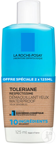 La Roche-Posay Toleriane Respectissime Waterproof Eye Make-Up Remover 2x125ml