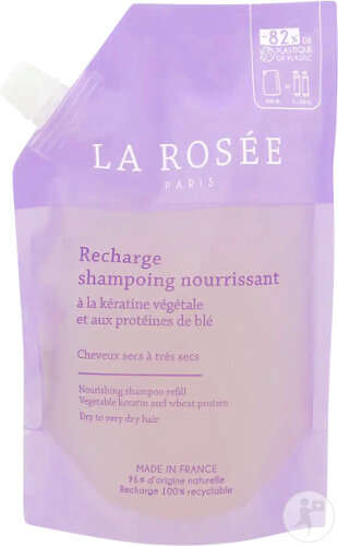 La Rosée Vegetable Keratin and Wheat Protein Nourishing Shampoo Refill 400ml