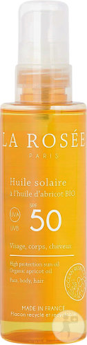 La Rosée Sun Oil With Organic Apricot Oil SPF50 150ml