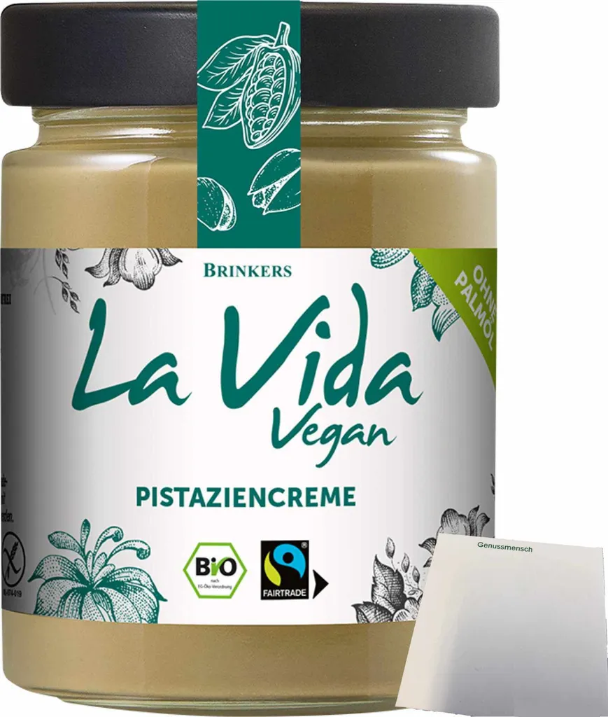 La Vida VeganPistaziencreme Vegan (270g Glas) + usy Block