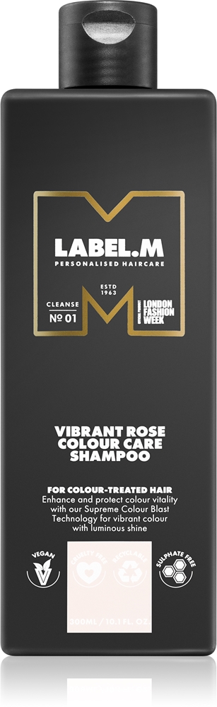label.m Vibrant Rose Shampoo to protect the color
