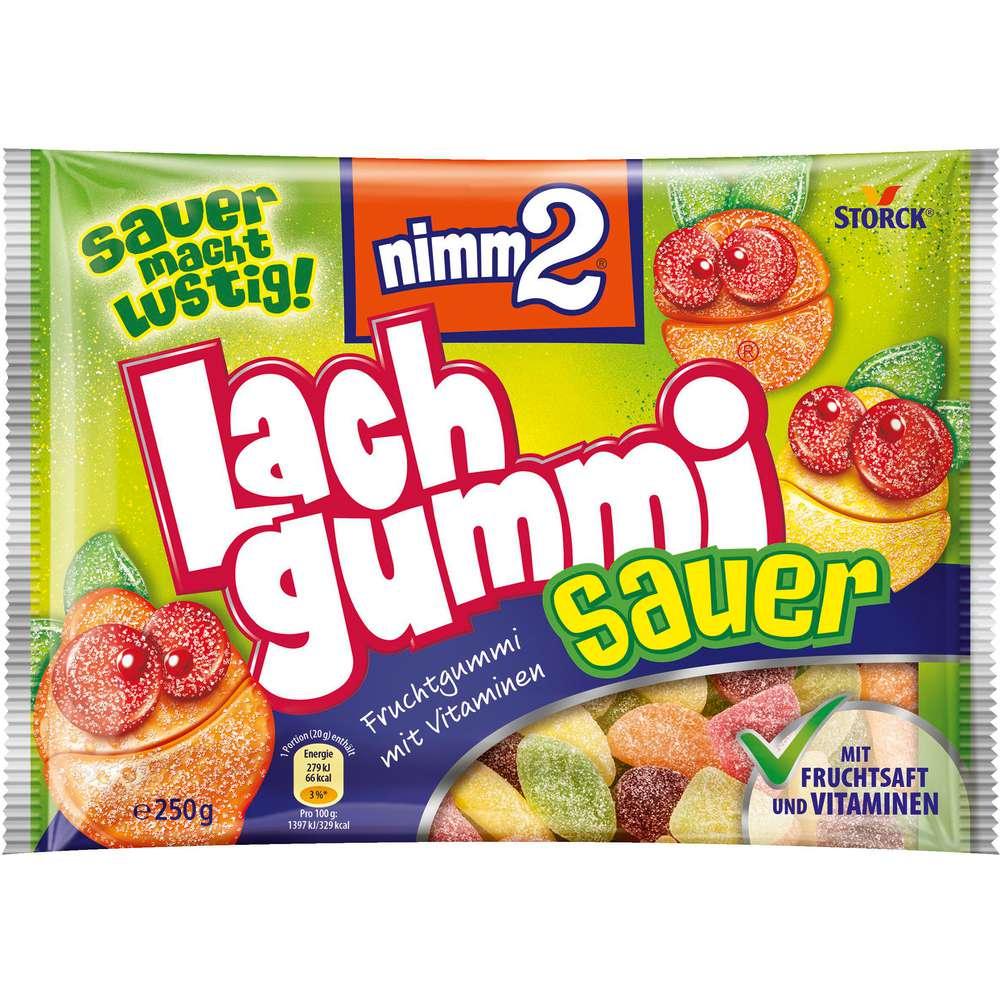 Sour laughing gum