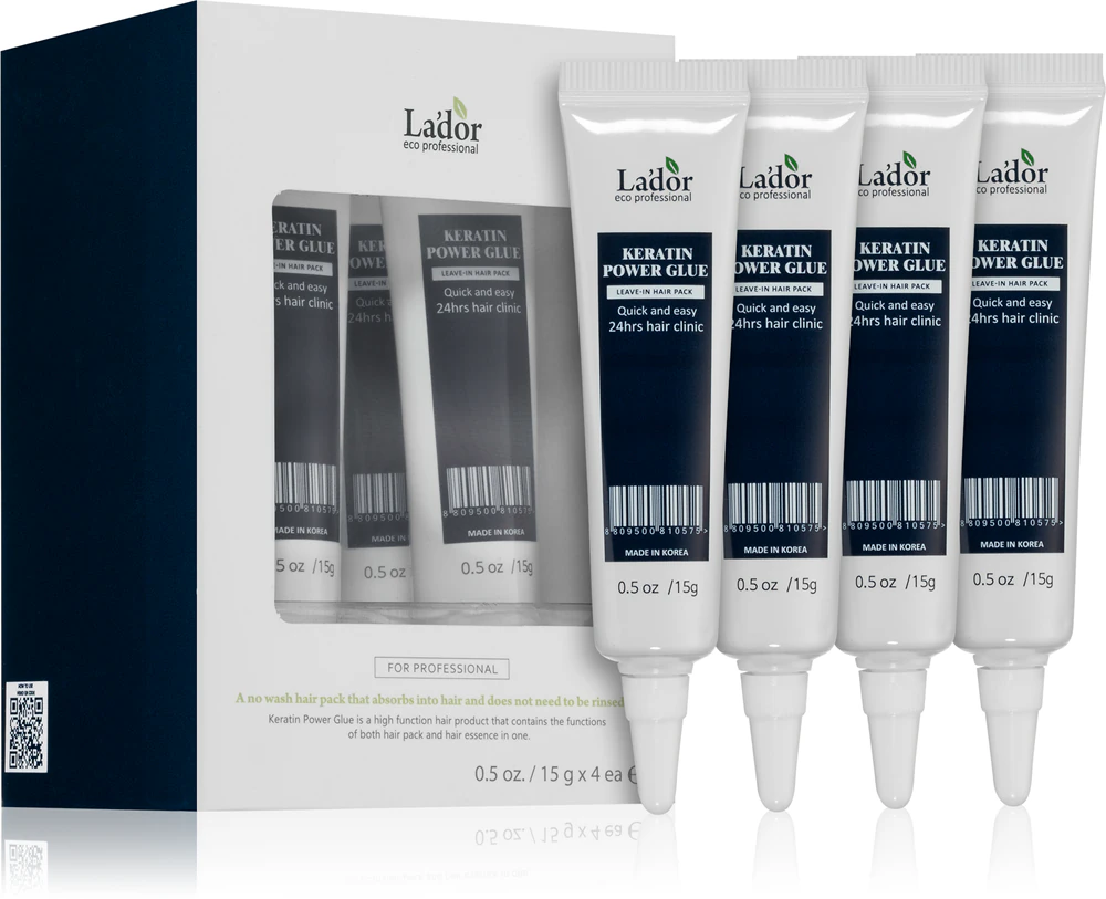 Lador Keratin Power Glue rinse-free hair care with keratin