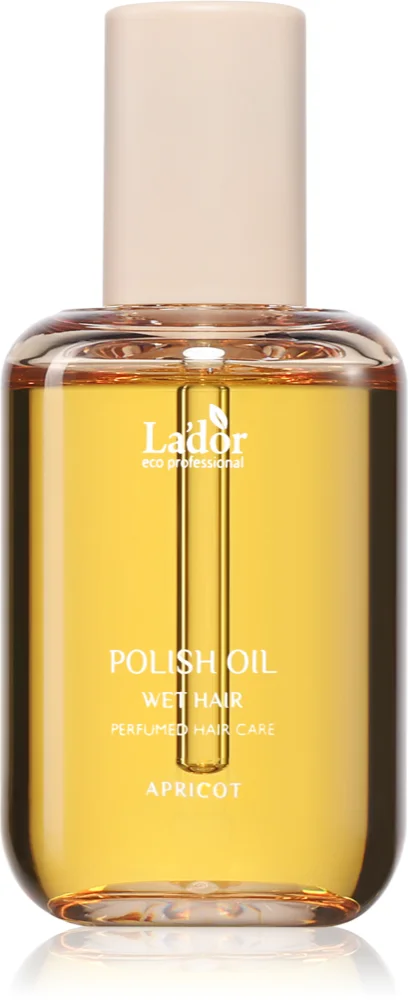 Lador Polish Oil Wet Hair Apricot nourishing oil for the wet look effect