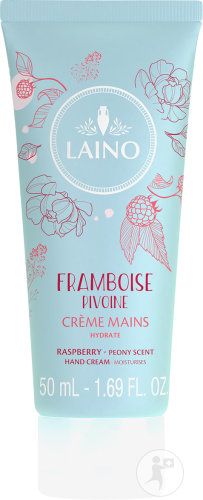 Laino hand cream raspberry peony tube 50ml