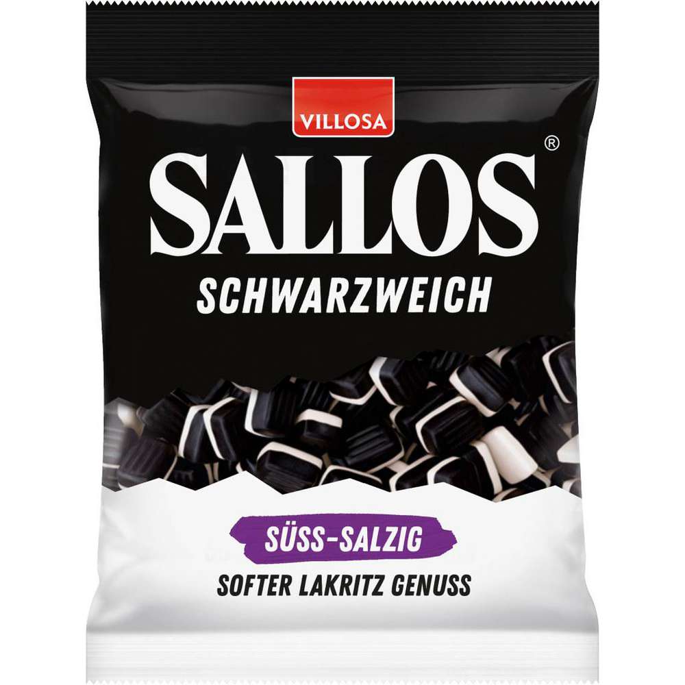 Liquorice candies, black and soft, sweet and salty