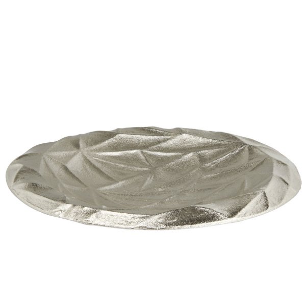 Lambert Bowl Aluminum Nickel Plated Silver (30cm)