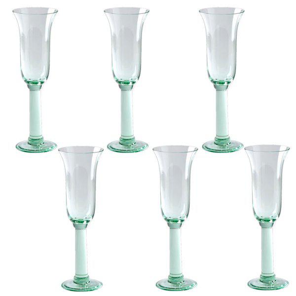 Lambert Champagne Glass Porsecco Glass Corsica Green (set of 6)