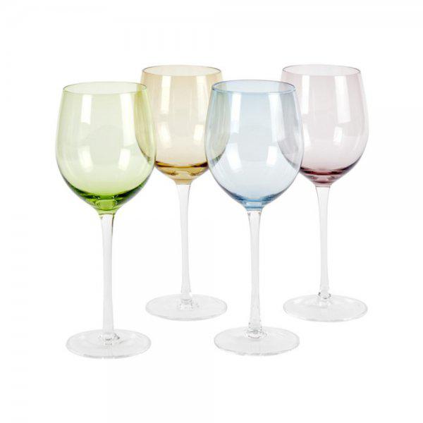 Lambert wine glass colorful (4 pieces)