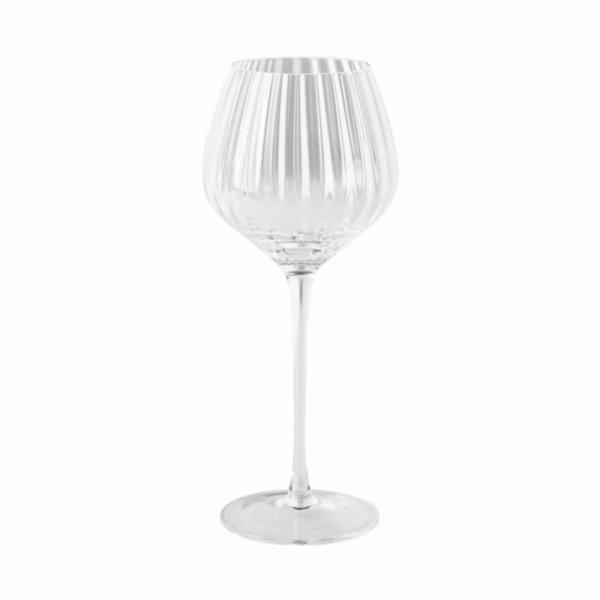 Lambert white wine glass with grooves
