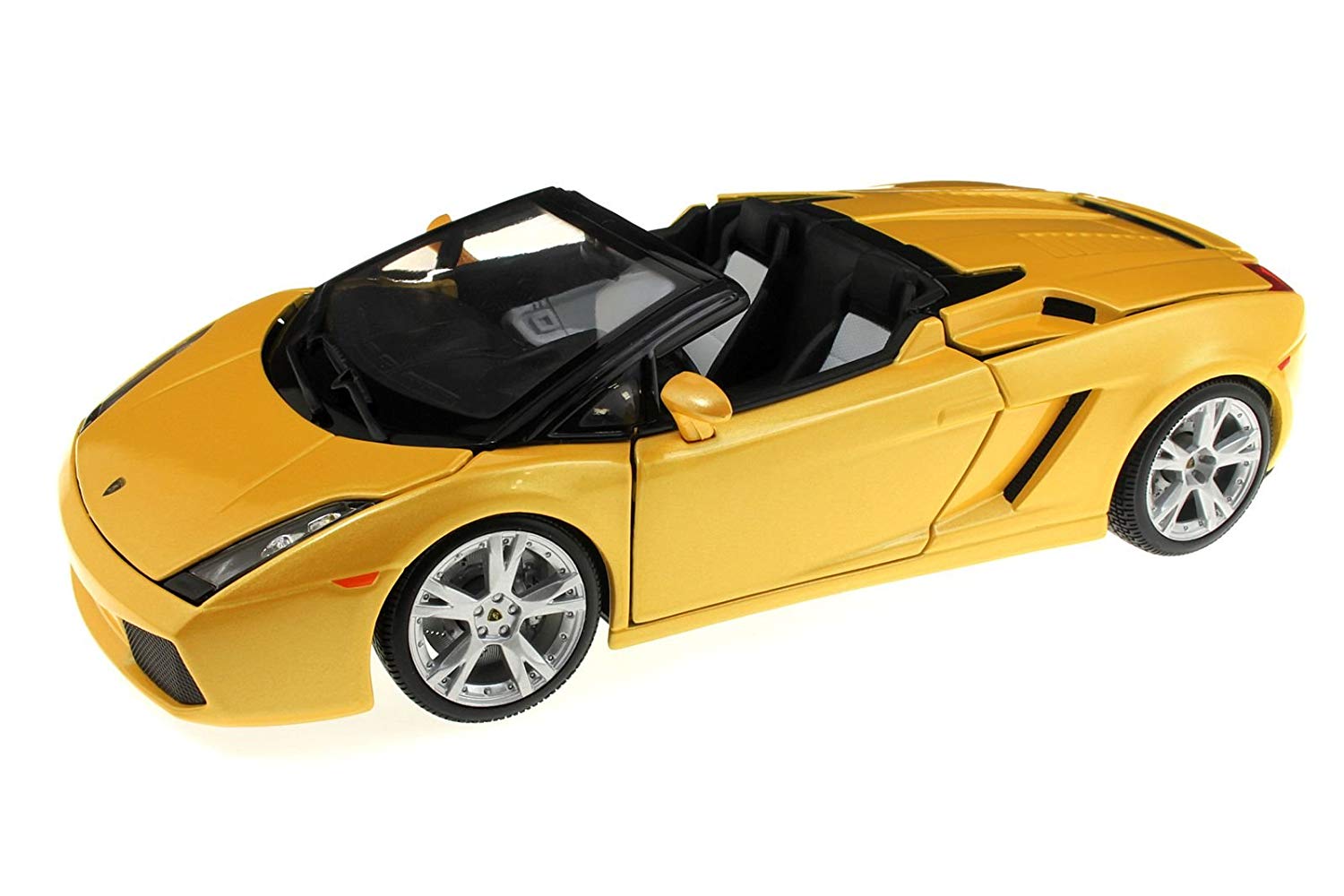 Lamborghini Gallardo Spyder yellow bburago of 12016 – Gold Collection 1: 18