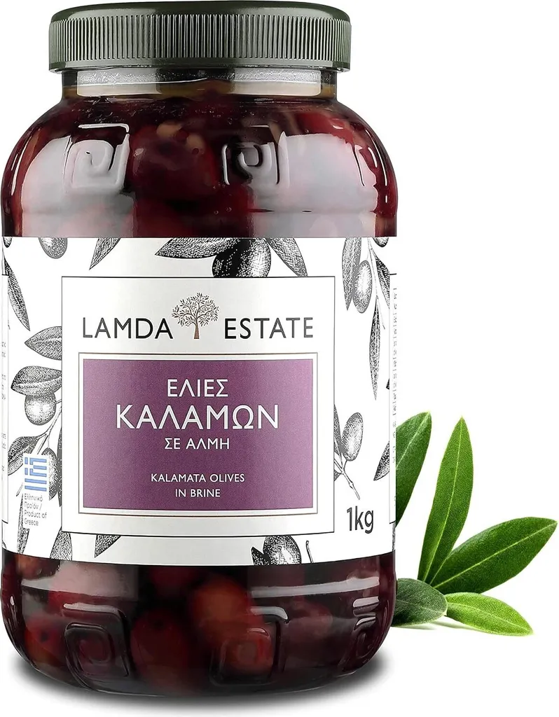 Lamda Estate - Kalamata Black Olives (Jumbo) 1Kg