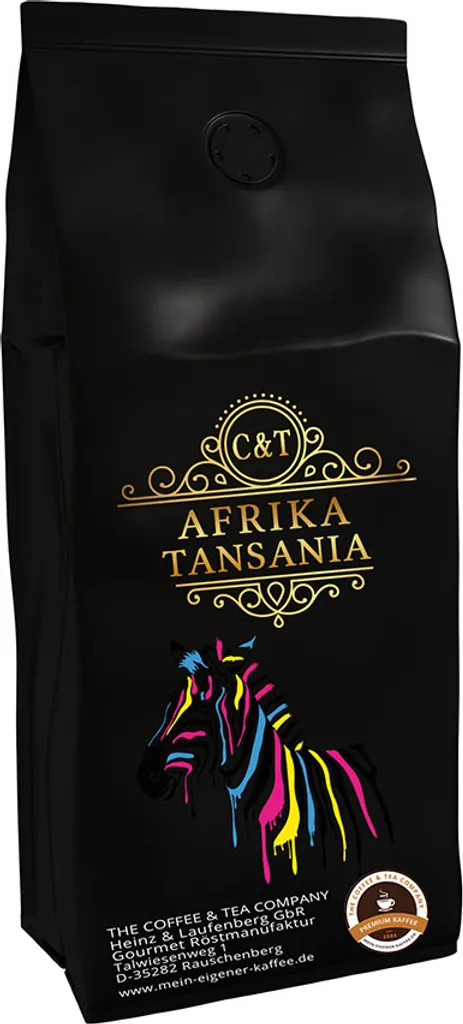 Country Coffee from Africa - Tanzania (Ground, 200g) - Premium Coffee - Low in Acid, Gently and Freshly Roasted