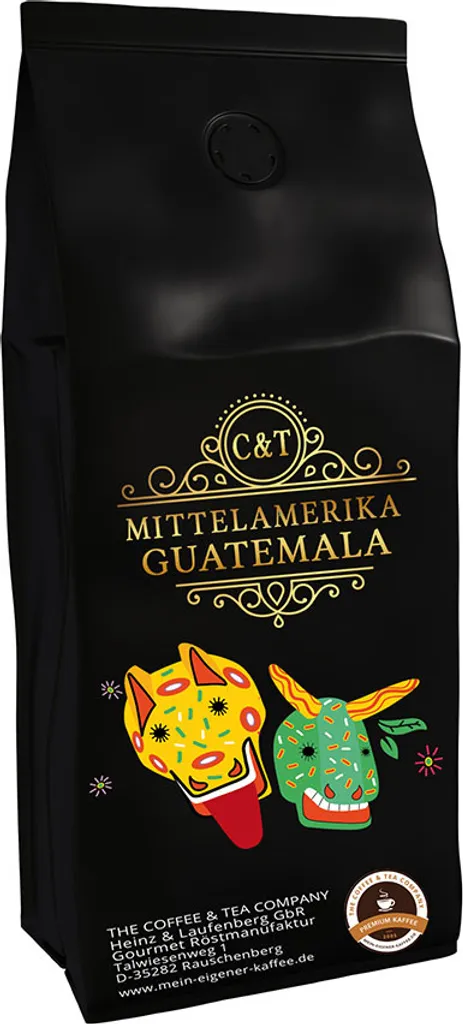 Country Coffee from Central America - Guatemala (Ground, 200g) - Premium Coffee - Low in Acid, Gently and Freshly Roasted