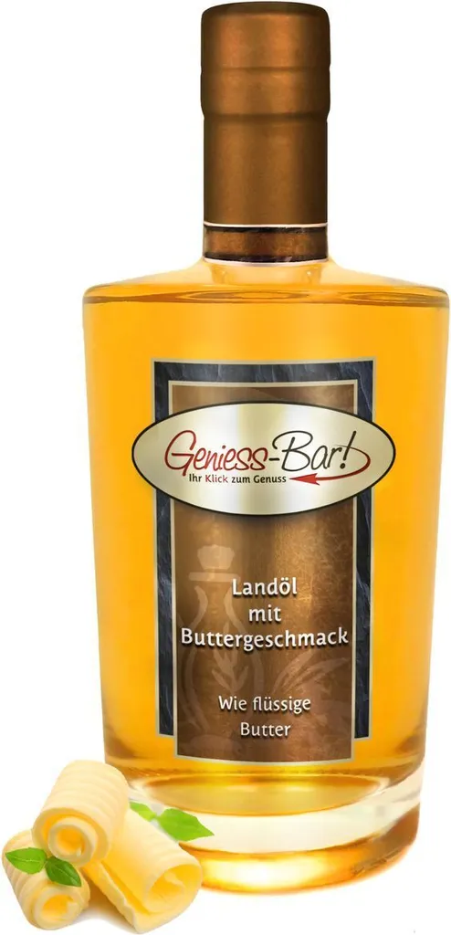 Country oil with butter flavor 0.5 L glass carafe like melted butter but VEGAN!