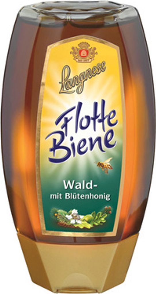 Langnese Flotte Biene  Wald Blütenhonig (8x250g Packung)