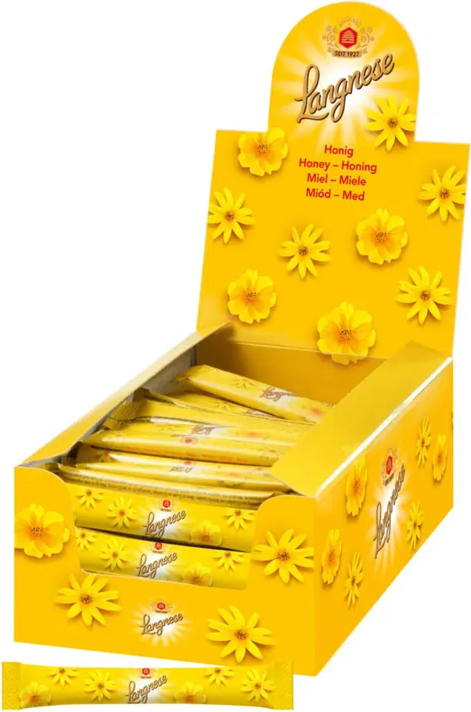 Langnese Honig Sticks Thekendisplay mit 80 Portions Sticks 640g