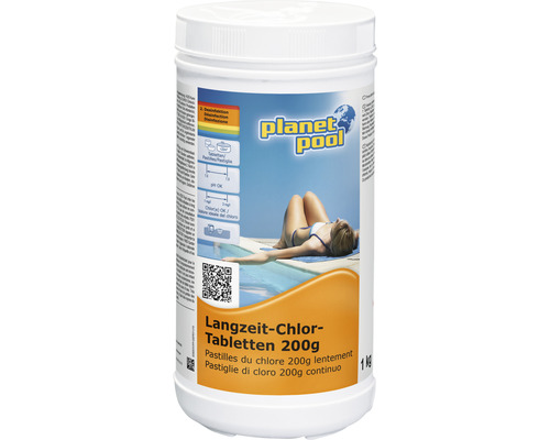 Long-term chlorine tablets Planet Pool 200g/piece 1 kg