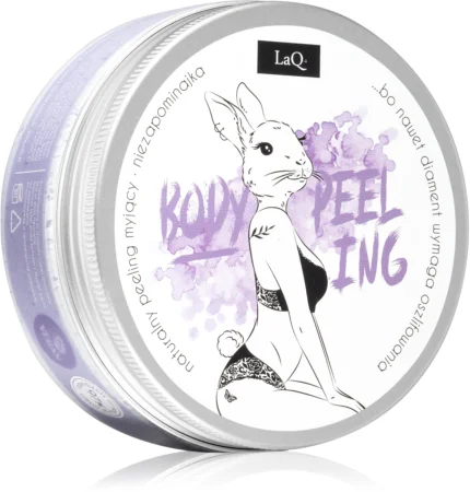 LaQ Bunny Forget-Me-Not sugar scrub to nourish and gently cleanse the skin