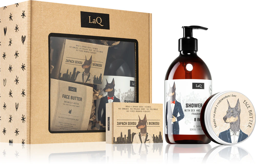 LaQ Doberman gift set for a perfect look for men