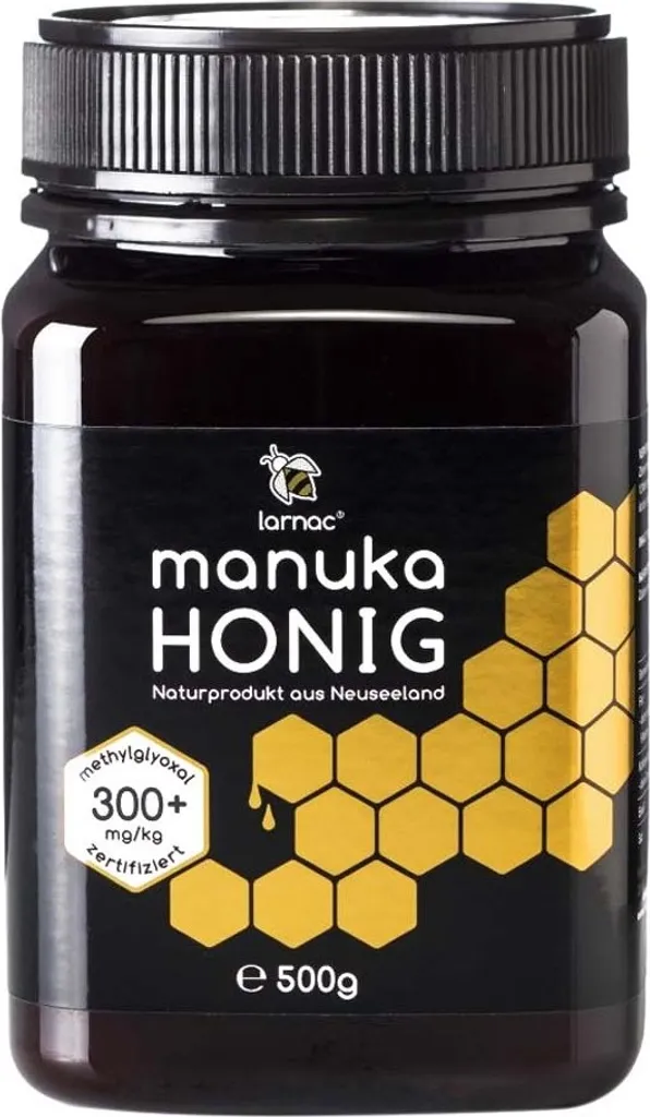 Larnac Manuka Honig MGO 300+ | 500 g | echter neuseeländischer Manuka Honig | hoher Methylglyoxal-Gehalt | nachhaltige Imkerei