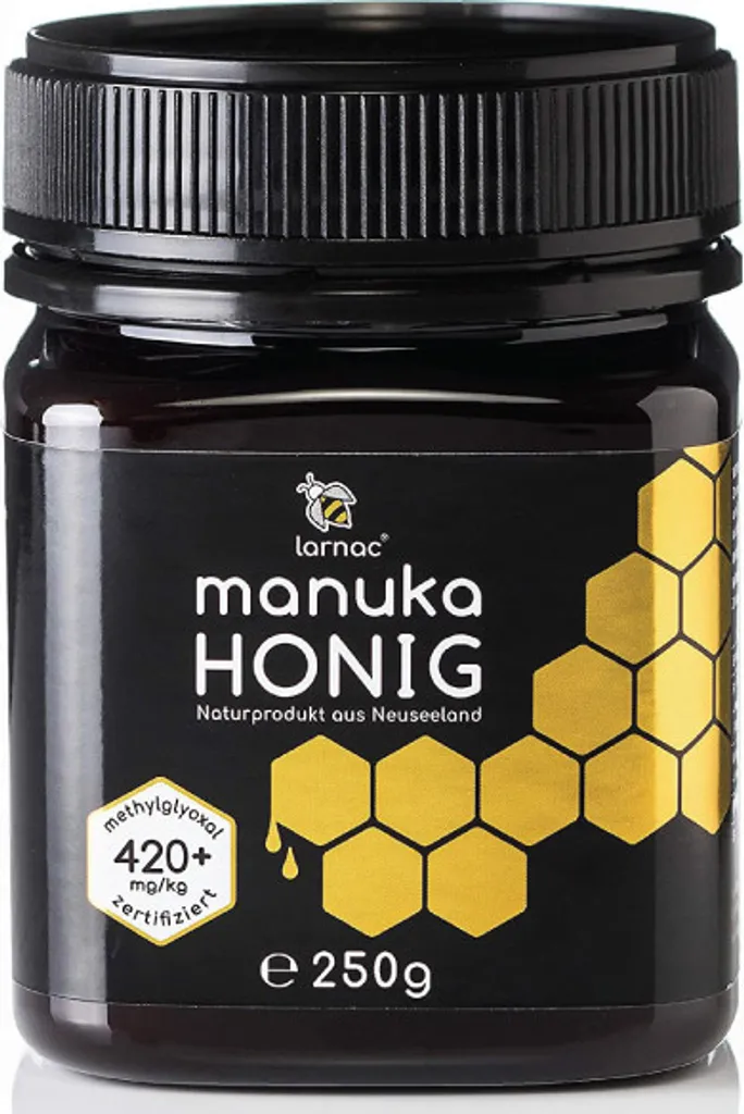 Larnac Manuka Honig MGO 420+ | 250 g | echter neuseeländischer Manuka Honig | hoher Methylglyoxal-Gehalt | nachhaltige Imkerei