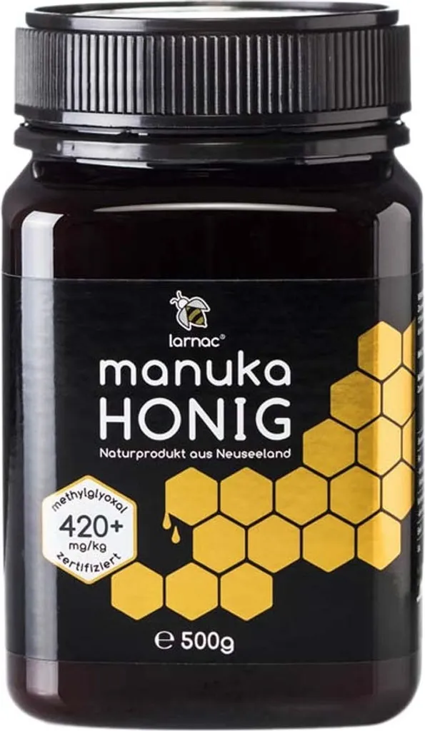 Larnac Manuka Honig MGO 420+ | 500 g | echter neuseeländischer Manuka Honig | hoher Methylglyoxal-Gehalt | nachhaltige Imkerei