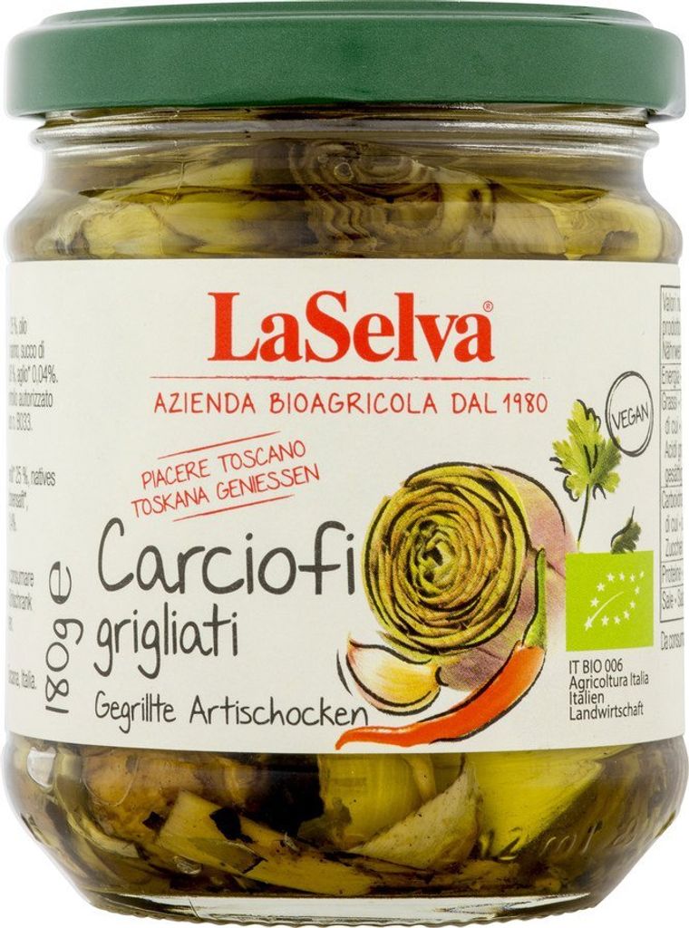 LaSelva grilled artichokes with garlic 180g