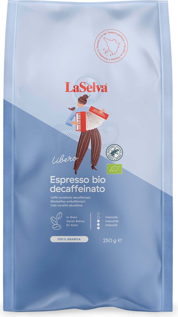 LaSelva Espresso whole beans decaffeinated 250g