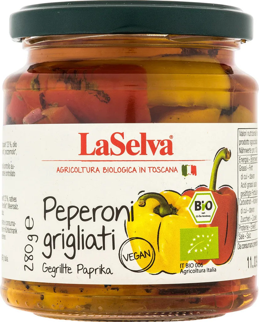 LaSelva Grilled Peppers in Oil -- 280g