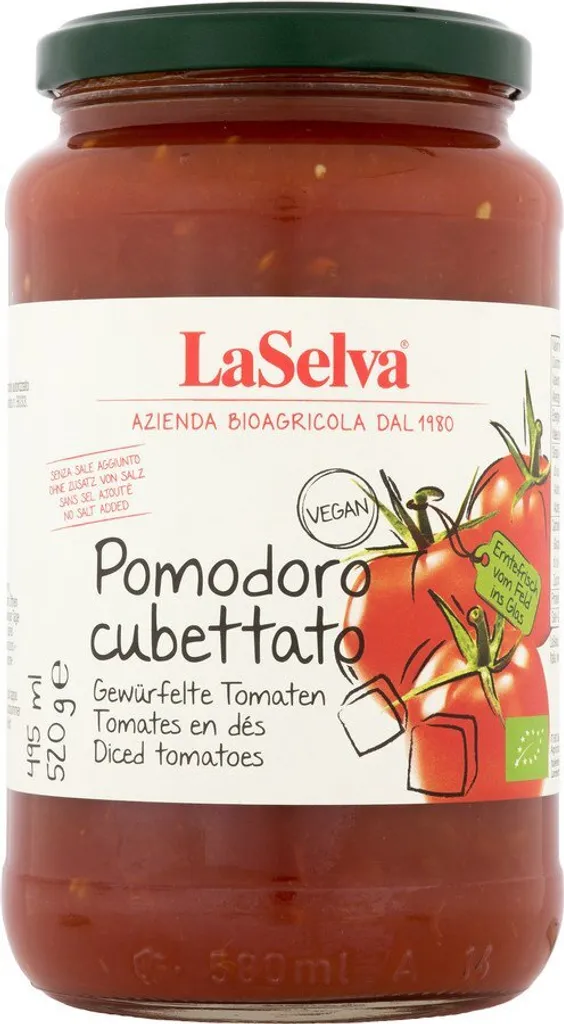 LaSelva Pomodoro cubettato - Diced Tomatoes - 520g