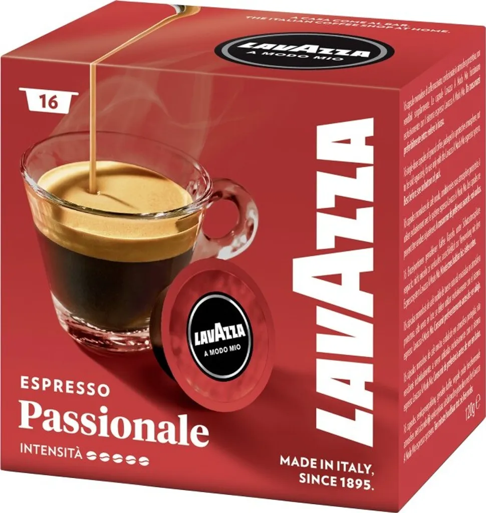 Lavazza A Modo Mio Espresso Passionale | 16 coffee capsules
