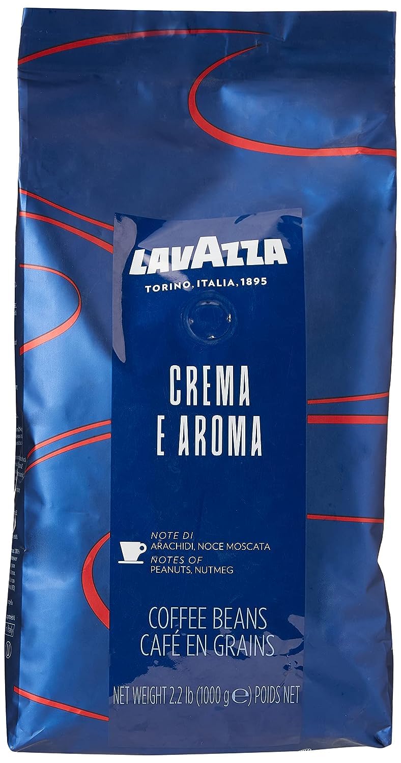 Lavazza Coffee Cream e Aroma Blue, Espresso, Bean Coffee, Roasted Coffee, Whole Beans, 1000 g