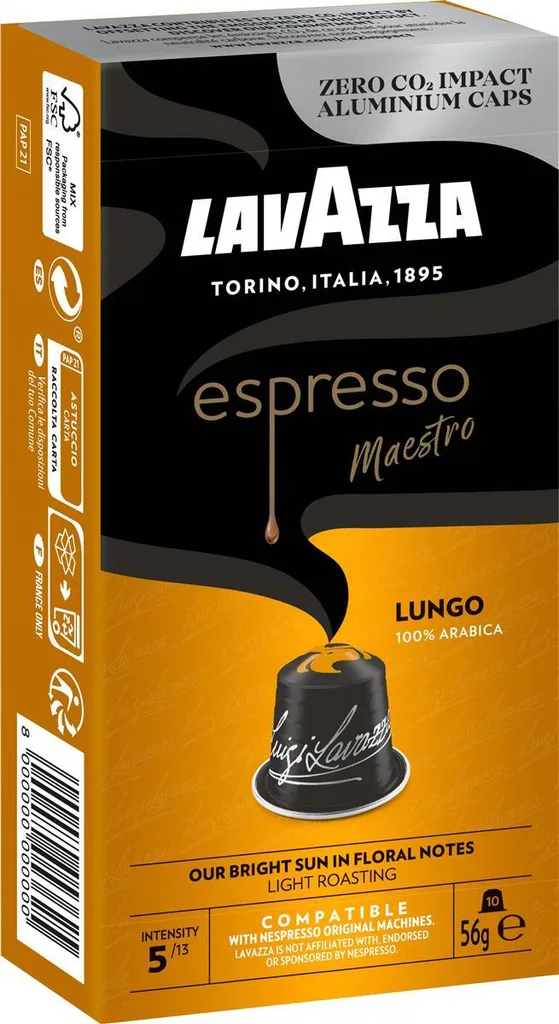 LAVAZZA Espresso Maestro Lungo coffee capsules Arabica beans 56.0 g