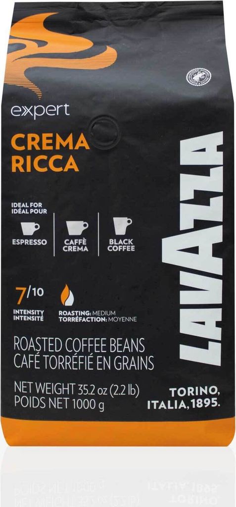 Lavazza Expert Crema Ricca Espresso - 6 x 1kg coffee beans