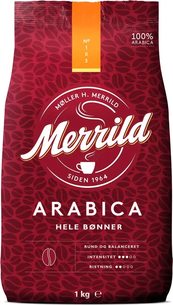 Lavazza Merrild Arabica medium roast coffee beans 1kg