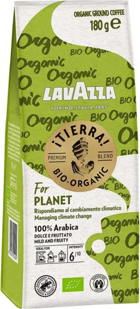 Lavazza Tierra Organic For Planet Roasted Coffee 180g
