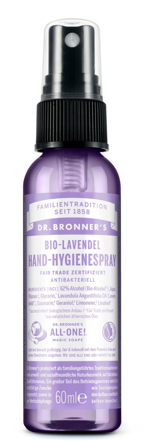 Dr.Bronner\'s Lavender Fair Trade Hand Hygiene Spray