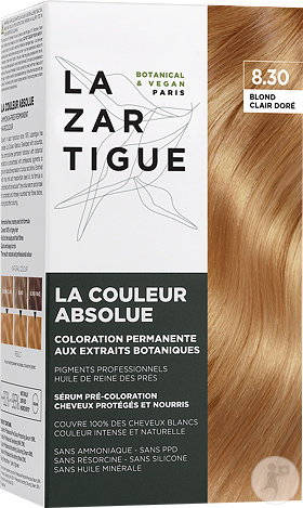 Lazartigue La Couleur Absolue Permanent Coloration Without Ammonia 8.30 Golden Light Blonde 1 Set