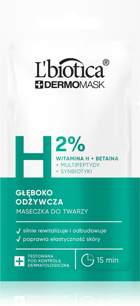 L’biotica DermoMask H 2% deep nourishing facial mask