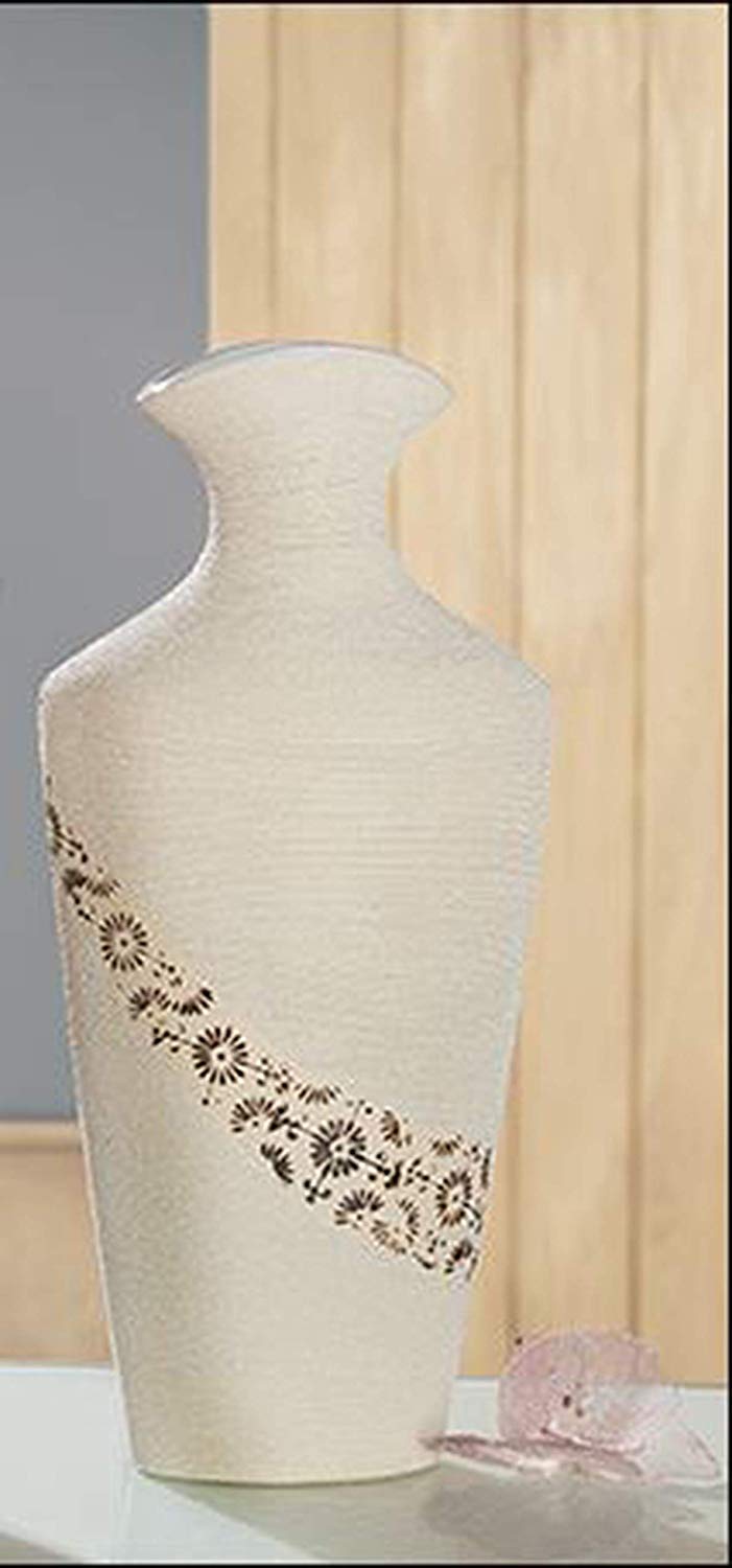 Guild, Ceramic Vase Soffione Beige/Brown 8X20X40 Cm