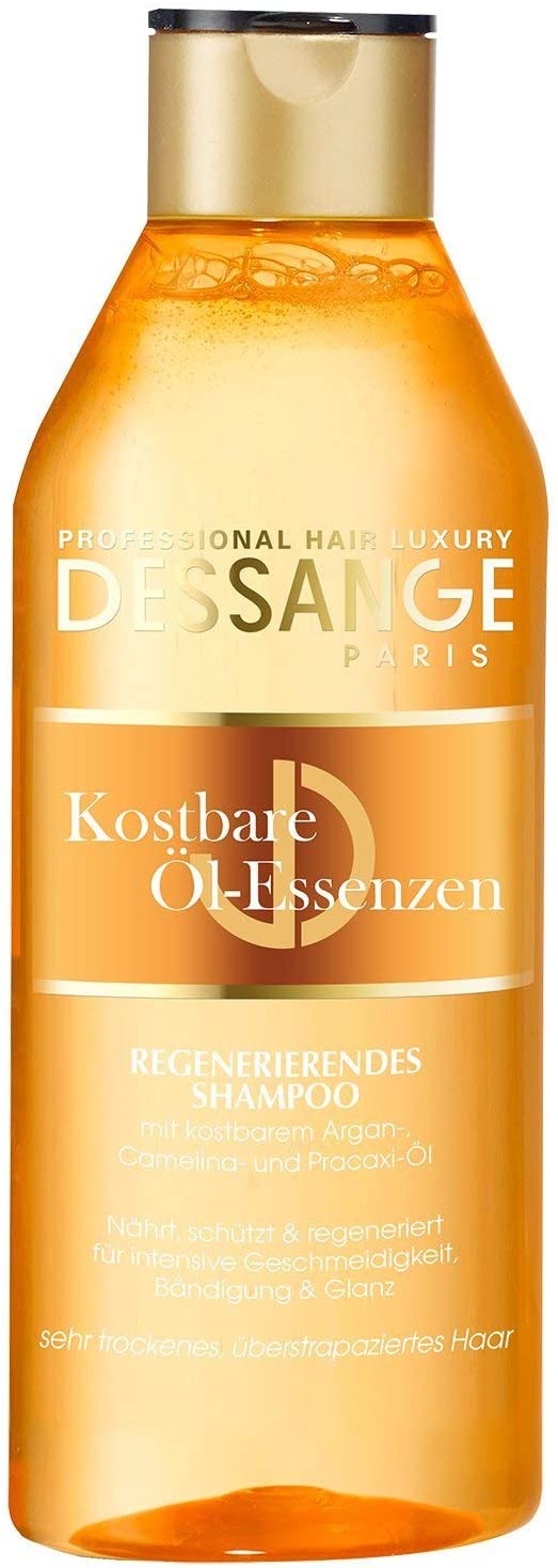 Dessange Hair Care Precious Oil Essences Shampoo for Very Dry, Overstressed Hair Pack of 2 (2 x 250 ml)