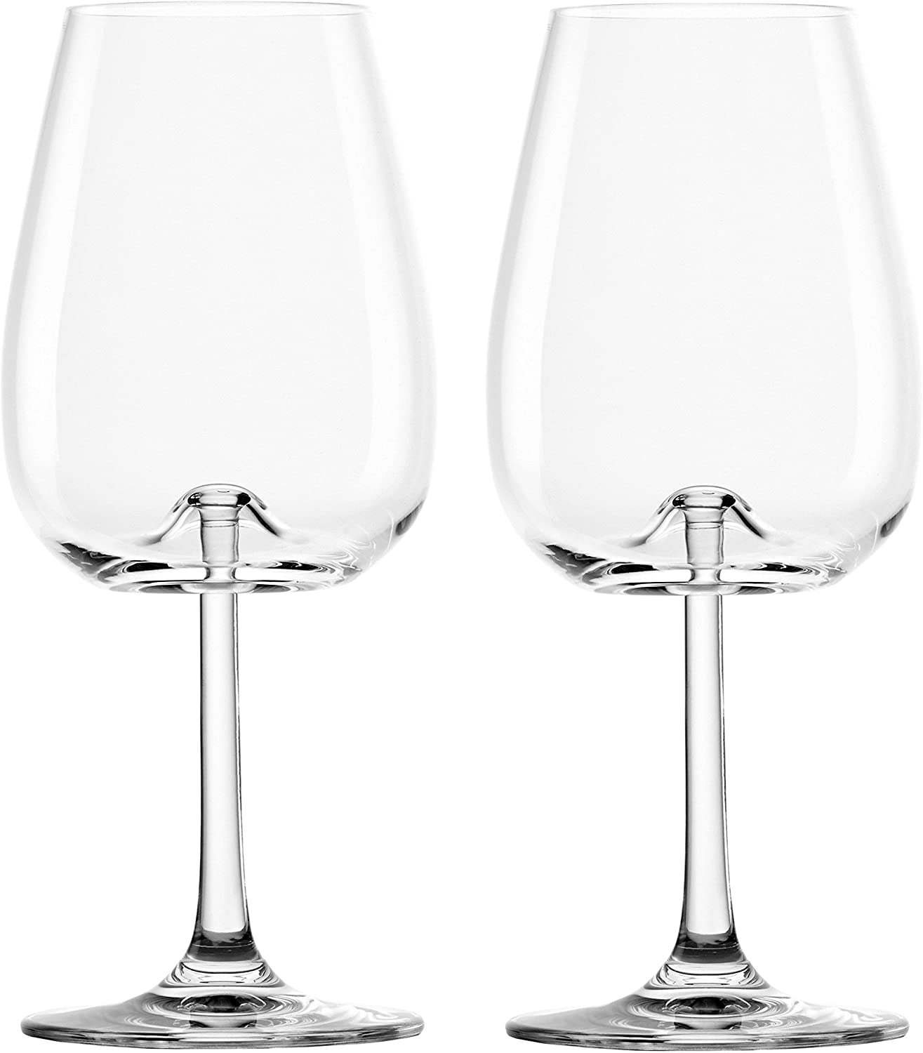 Stölzle Lausitz Vulcano Wine Glass Wine Glasses, Set of 2 Glasses with Smoked Glasxpert Cone 485 ml