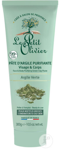 Le Petit Olivier Cleansing Clay Paste Face & Body Green Clay 300g