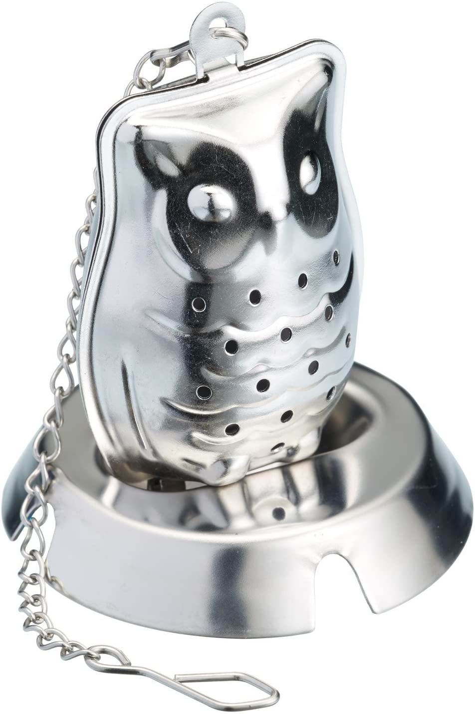 KitchenCraft Le Xpress New For Stainless Steel Owl Tea Infuser, Silver