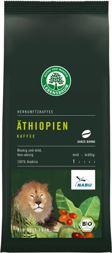 Lebensbaum Ethiopia Coffee Whole Bean -- 250g