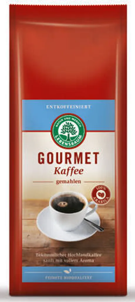 Lebensbaum Gourmet Coffee decaffeinated, ground 250g