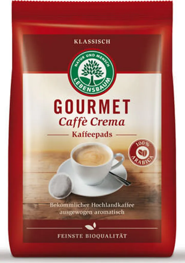 Lebensbaum Coffee Gourmet Coffee Pads Classic -- 126g