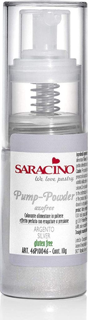 Food coloring silver spray powder 10g - Saracino