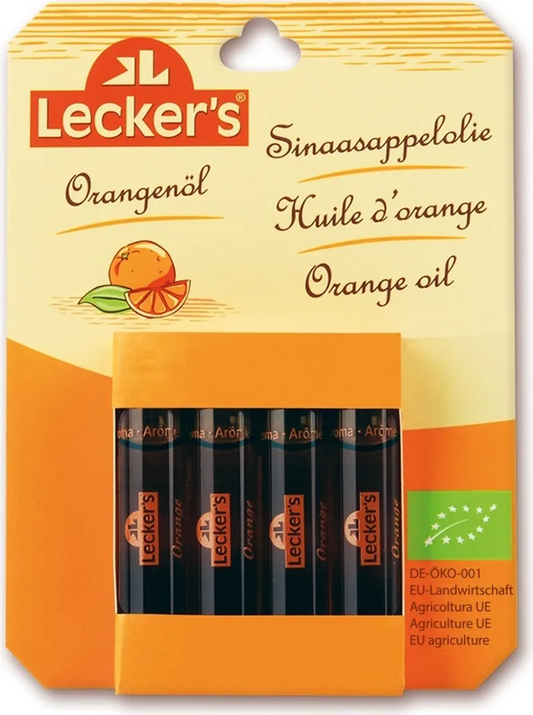 Delicious orange oil (pure natural flavor) 4 x 2ml